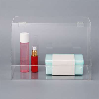 Transparent acrylic make up box high reflective pmma raw material luminous laminate sheets/panels acrylic cosmetic organizer